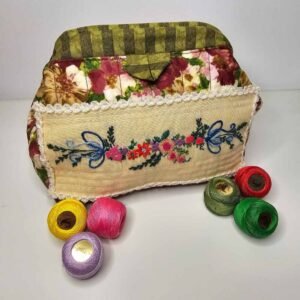 Kit Neceser de Patchwork con bordado