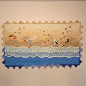 Patrones Quilt ocas en la playa